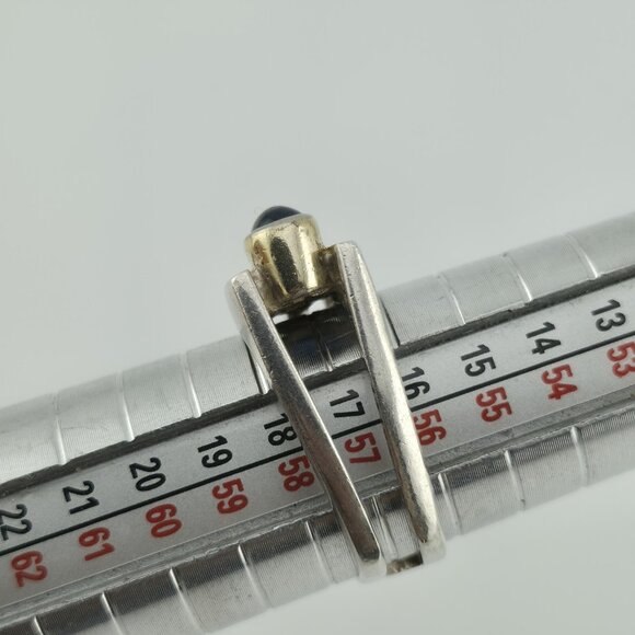 Sterling Silver Ring Mid-Century contemporary Artisan Minimalist Square Stack 8 - Picture 10 of 14